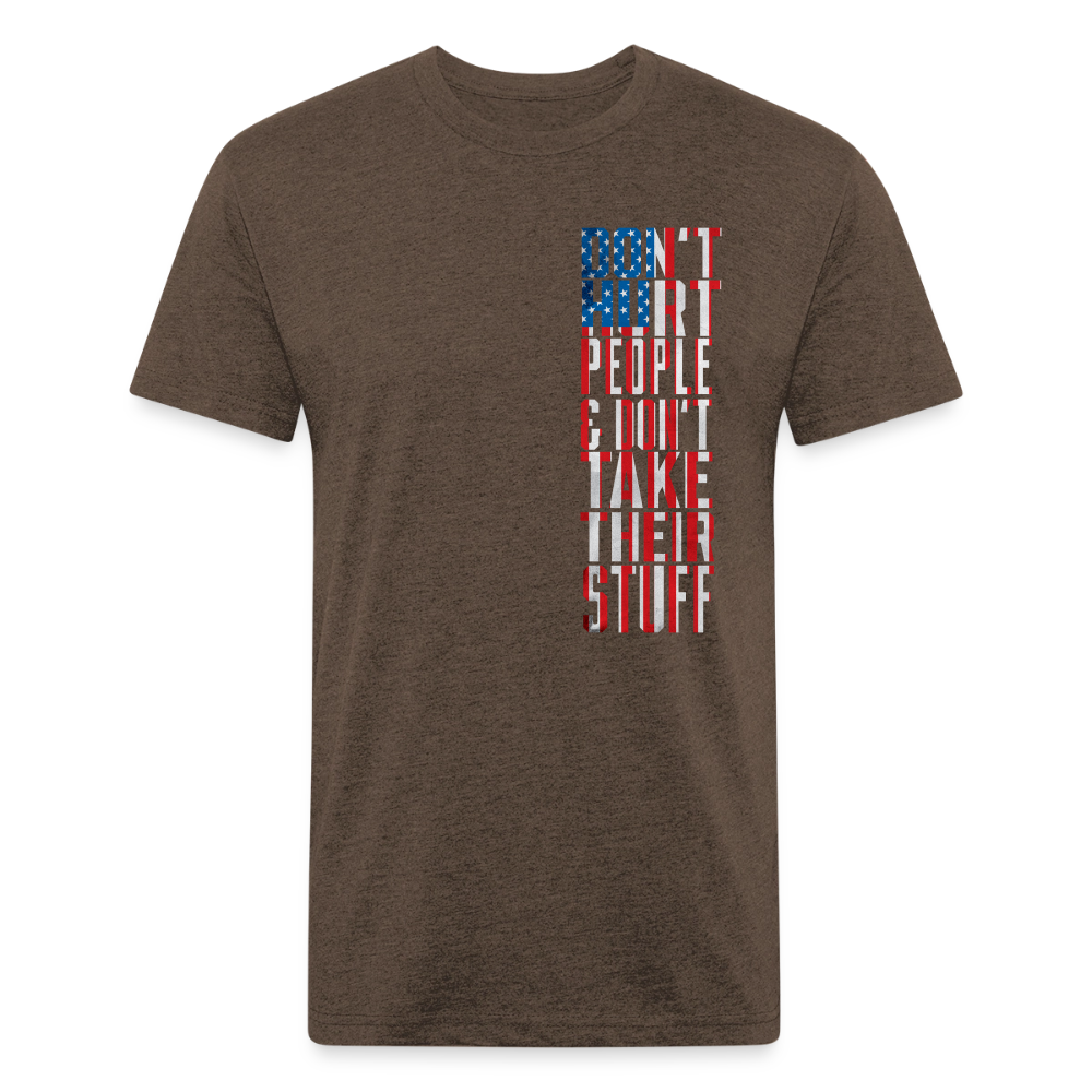 Don't Hurt People | Flag | Men's Tee - heather espresso