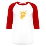 Liberty Head | Baseball Tee - white/red