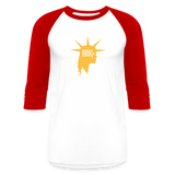 Liberty Head | Baseball Tee - white/red