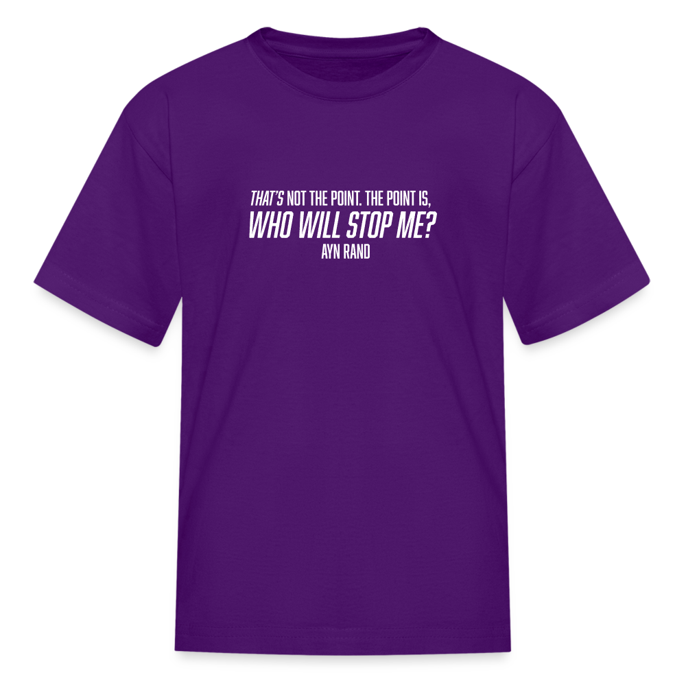 Ayn Rand Quote | Youth Tee - purple