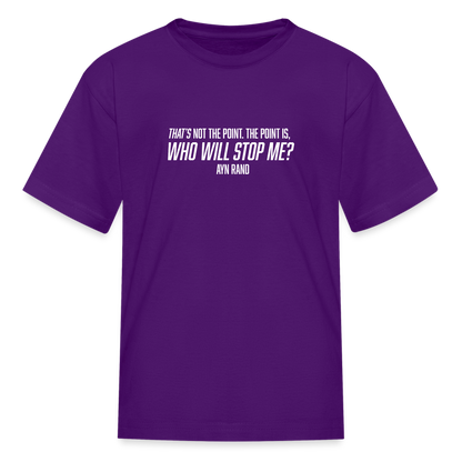 Ayn Rand Quote | Youth Tee - purple