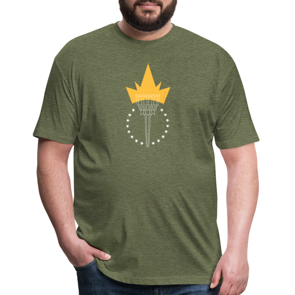 Freedom Torch | Men's Tee - heather military green