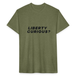 Liberty Curious? | Men's Tee - heather military green