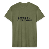 Liberty Curious? | Men's Tee - heather military green