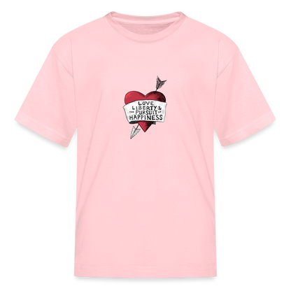 Love, Liberty | Youth Tee - pink