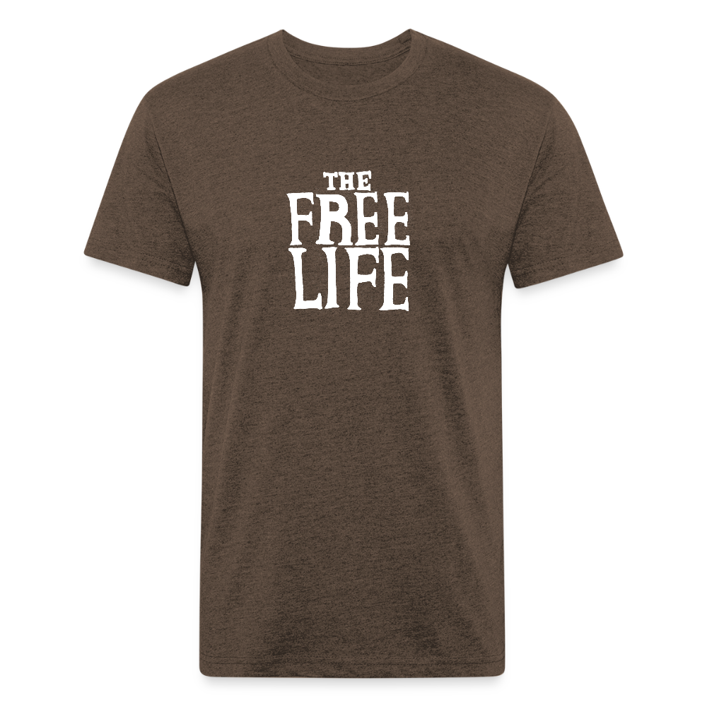 The Free Life | Men's Tee - heather espresso