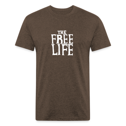 The Free Life | Men's Tee - heather espresso