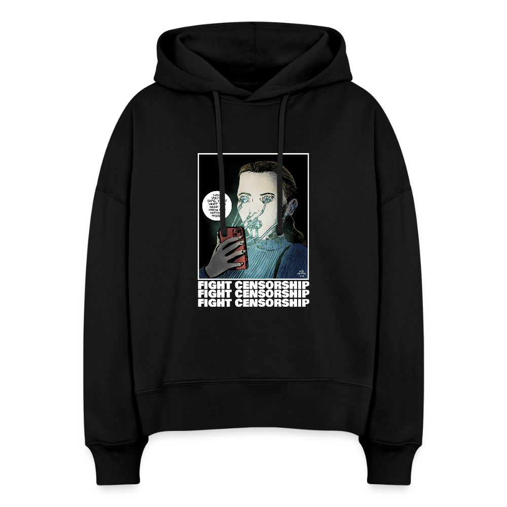 Fight Censorship | Women's Hoodie - black