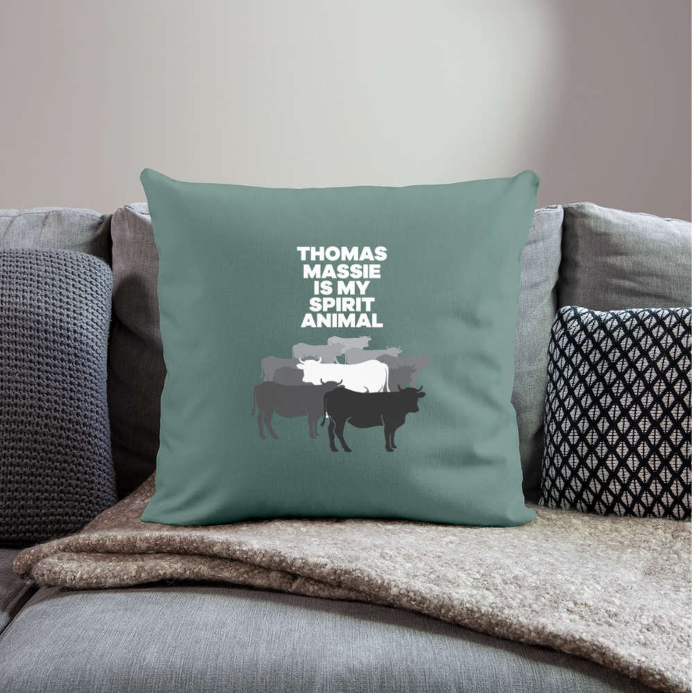 Thomas Massie Is My Spirit Animal | Throw Pillow Cover - cypress green