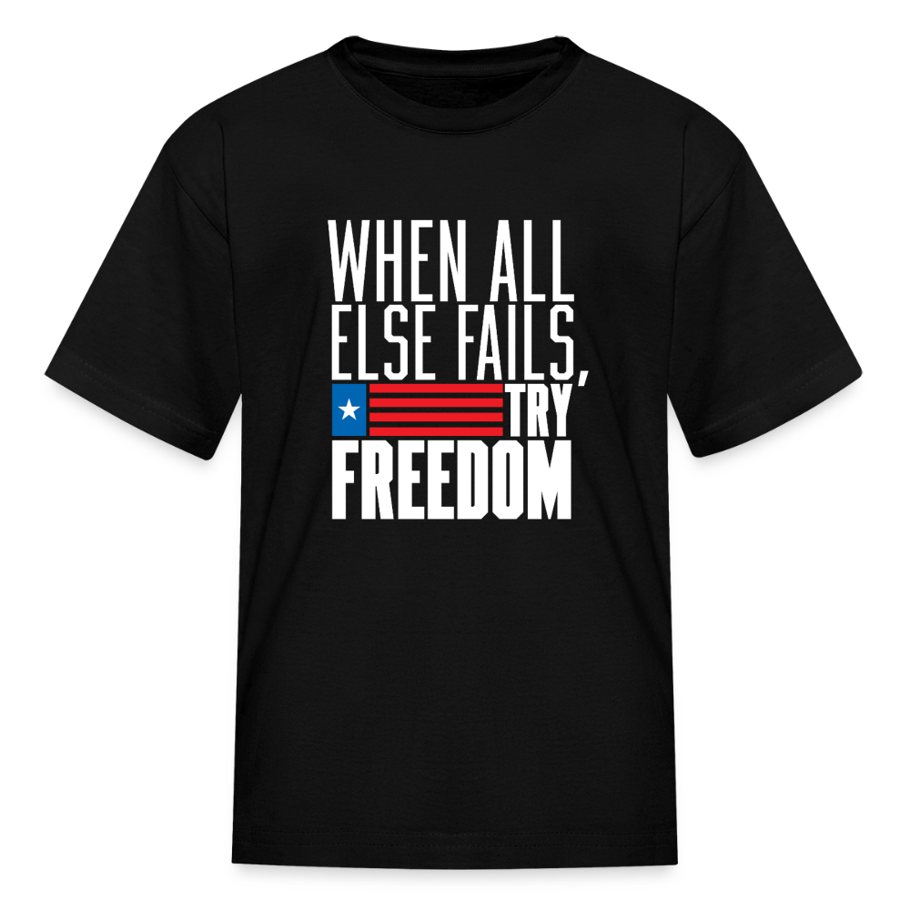 Try Freedom | Youth Tee - black