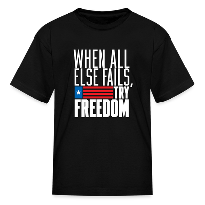 Try Freedom | Youth Tee - black