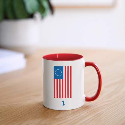 Spirit of '76 Coffee Mug - white/red