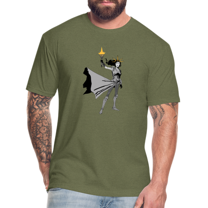 Liberty Hero | Men's Tee - heather military green