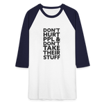 Don't Hurt People | Baseball Tee - white/navy