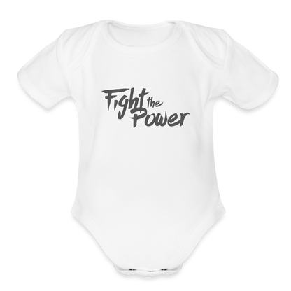 Fight the Power | Baby Onesie - white