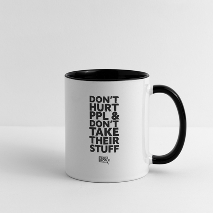 Don't Hurt People Coffee Mug - white/black