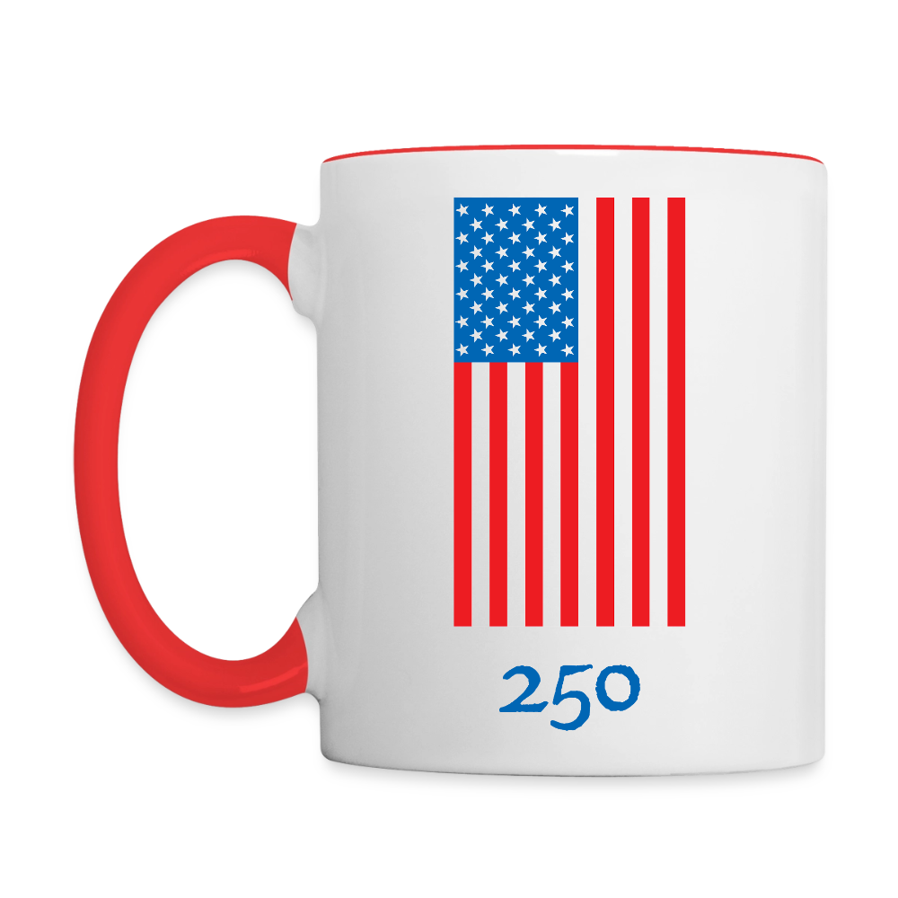 Spirit of '76 Coffee Mug - white/red