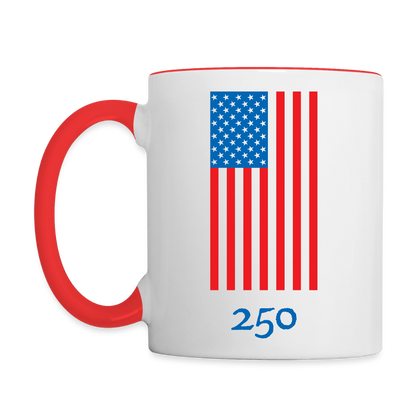 Spirit of '76 Coffee Mug - white/red