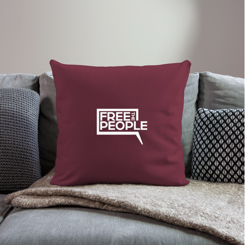Free the People | Throw Pillow Cover - burgundy