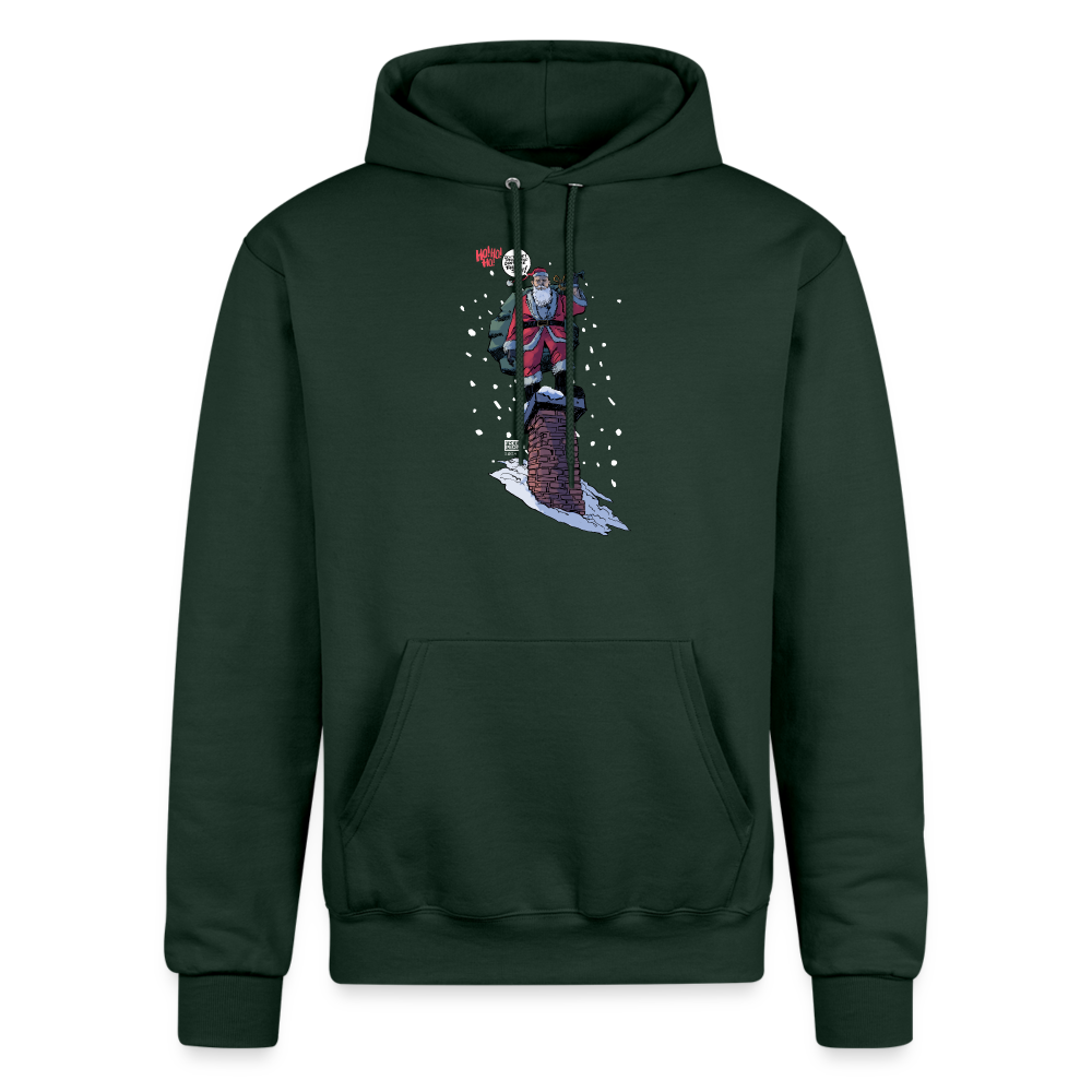 2024 Santa | Pullover Hoodie - Dark Green