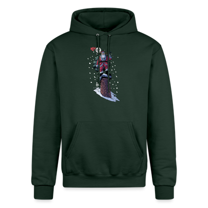 2024 Santa | Pullover Hoodie - Dark Green