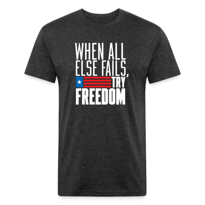 Try Freedom | Men's Tee - heather black