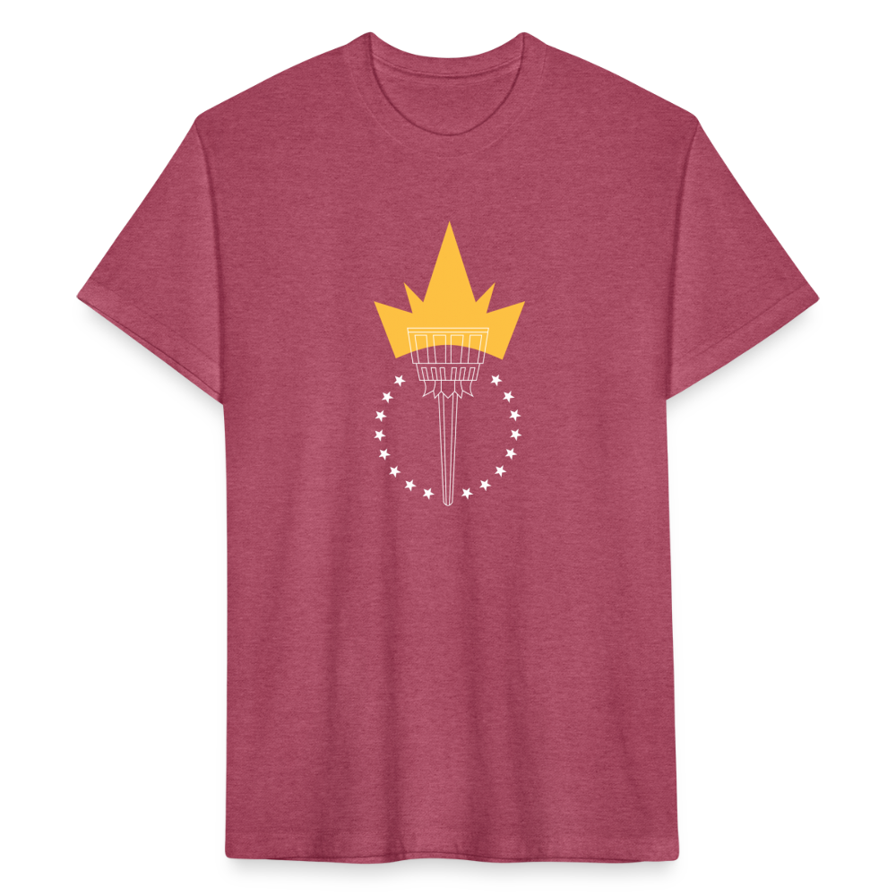 Freedom Torch | Men's Tee - heather burgundy