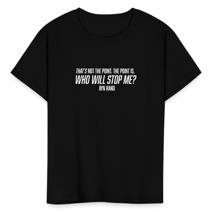 Ayn Rand Quote | Youth Tee - black