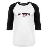 No Masters | Baseball Tee - white/black