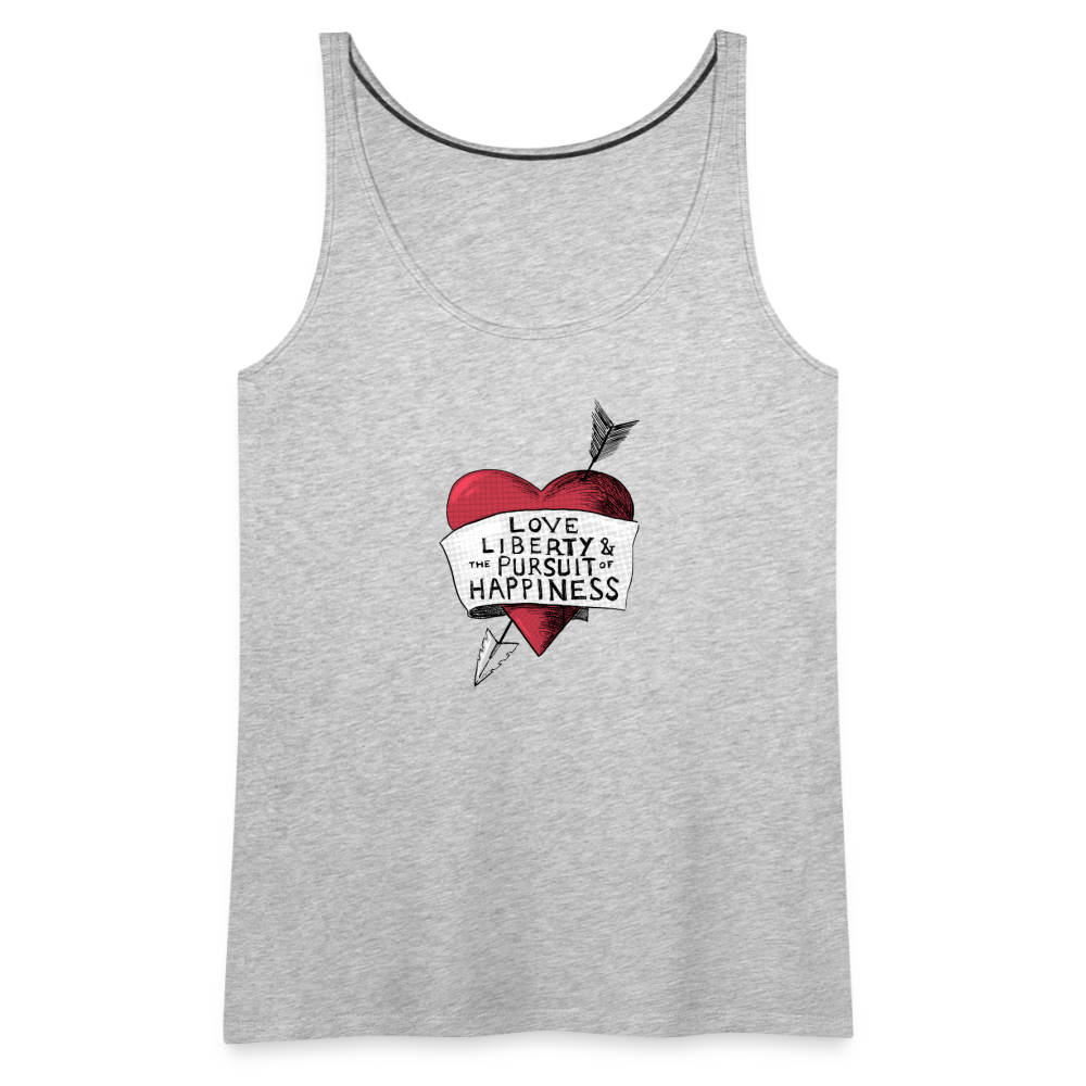 Love, Liberty | Women's Tank - heather gray