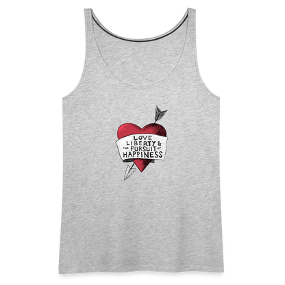 Love, Liberty | Women's Tank - heather gray
