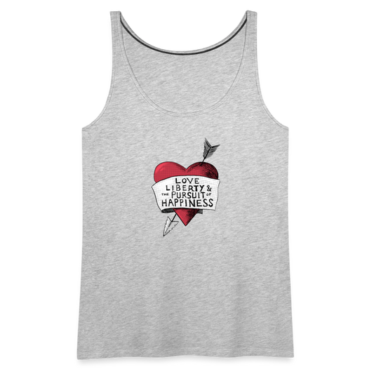Love, Liberty | Women's Tank - heather gray