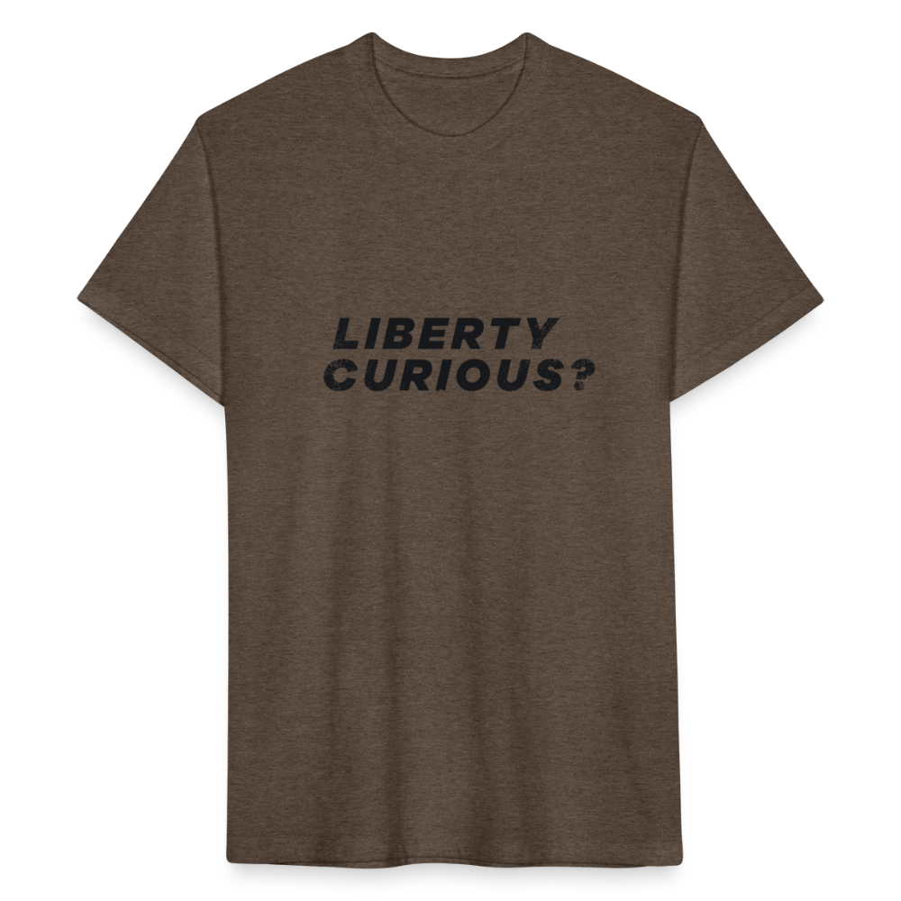 Liberty Curious? | Men's Tee - heather espresso