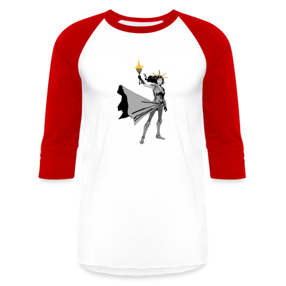 Liberty Hero | Baseball Tee - white/red