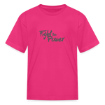 Fight the Power | Youth Tee - fuchsia