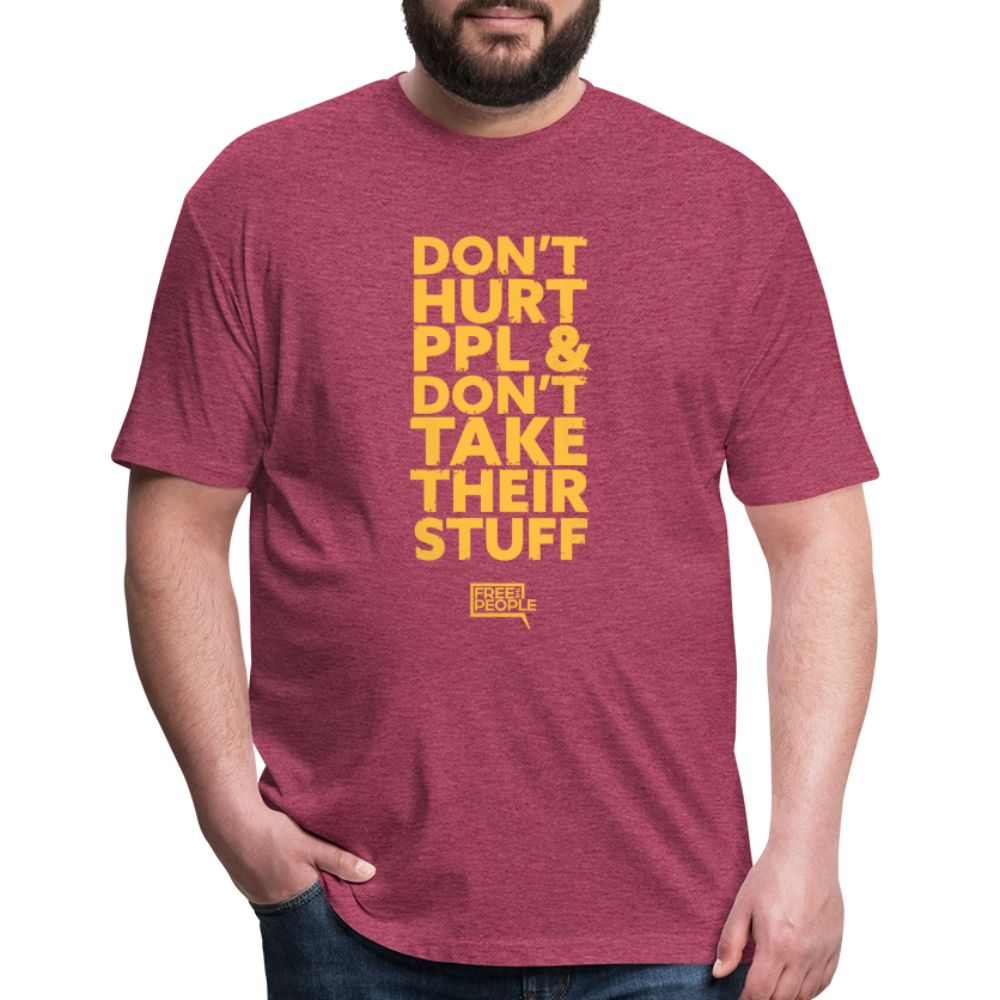 Don't Hurt People | Limited | Men's Tee - heather burgundy