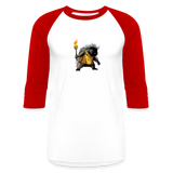 Free the Porcupine | Baseball Tee - white/red