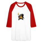 Free the Porcupine | Baseball Tee - white/red