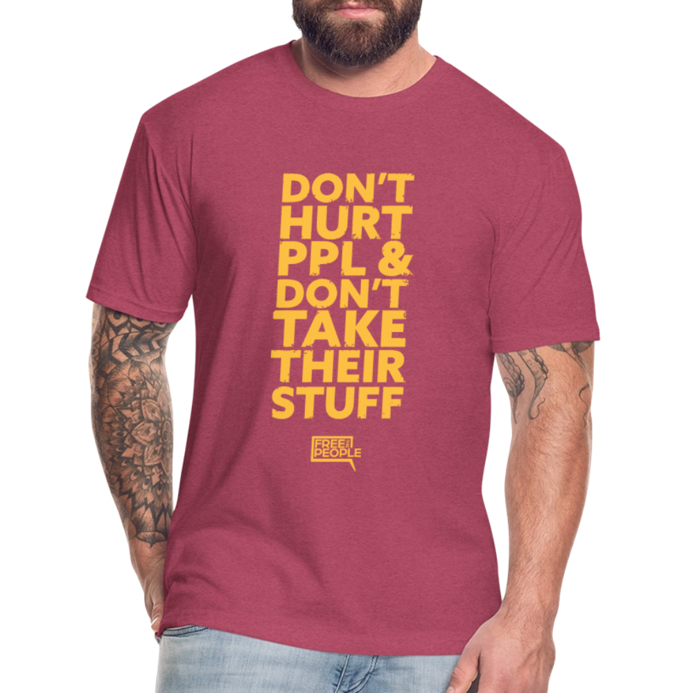 Don't Hurt People | Limited | Men's Tee - heather burgundy