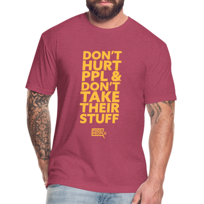 Don't Hurt People | Limited | Men's Tee - heather burgundy