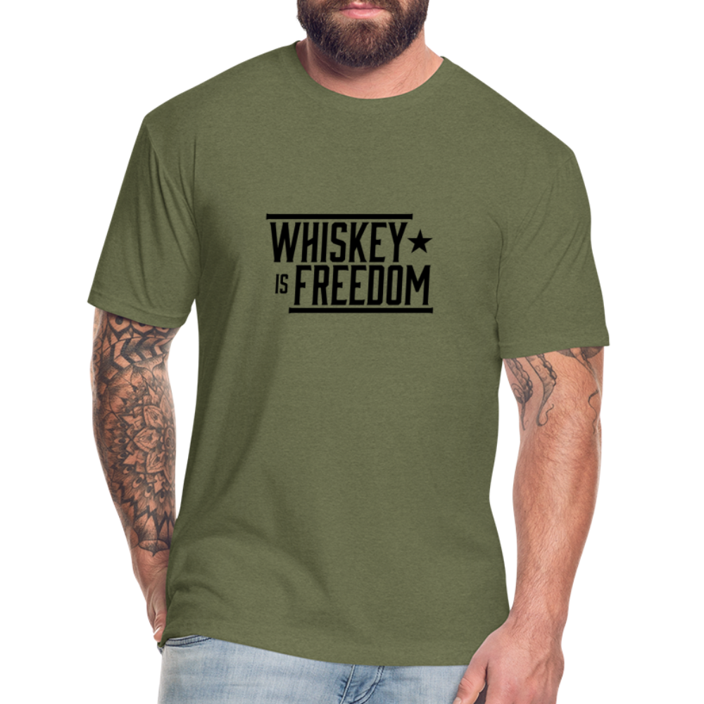 Whiskey is Freedom | Men's Tee - heather military green