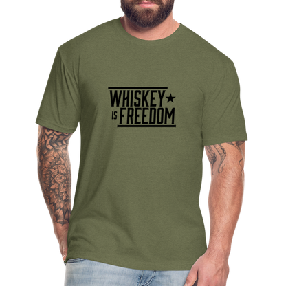 Whiskey is Freedom | Men's Tee - heather military green