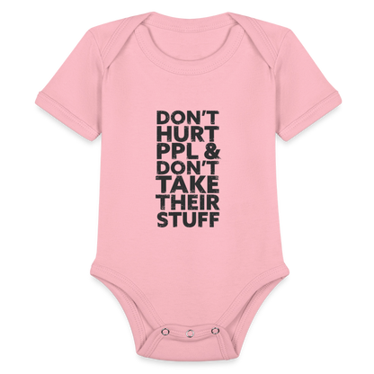 Don't Hurt People | Baby Onesie - light pink