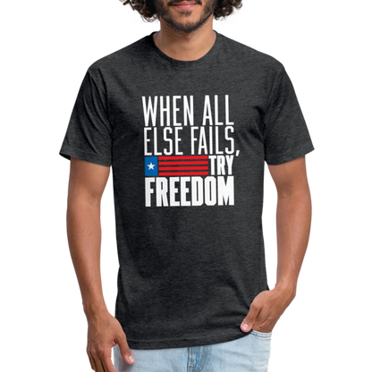 Try Freedom | Men's Tee - heather black