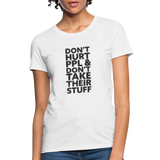 Don't Hurt People | Women's Tee - white