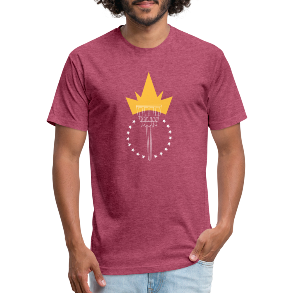 Freedom Torch | Men's Tee - heather burgundy