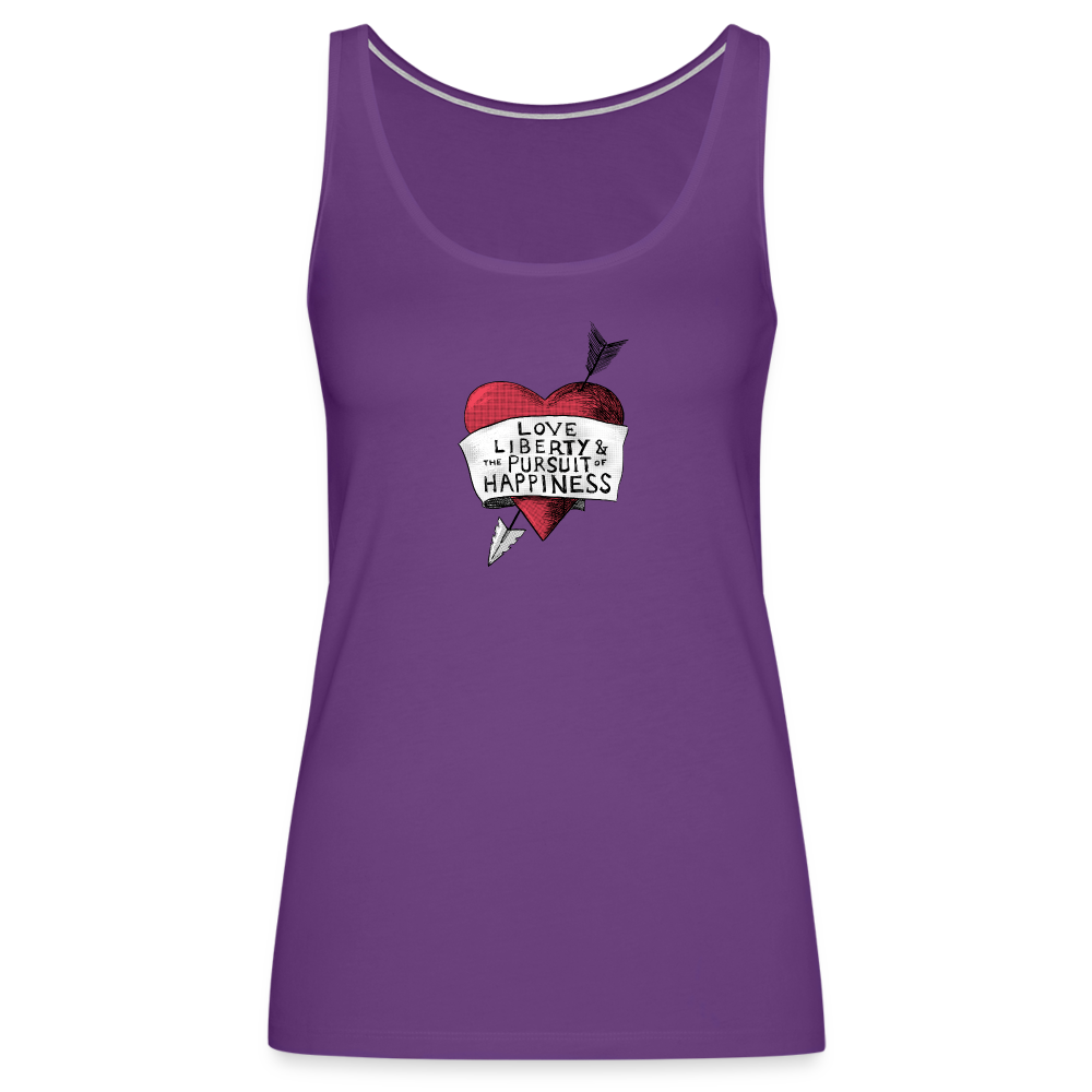 Love, Liberty | Women's Tank - purple