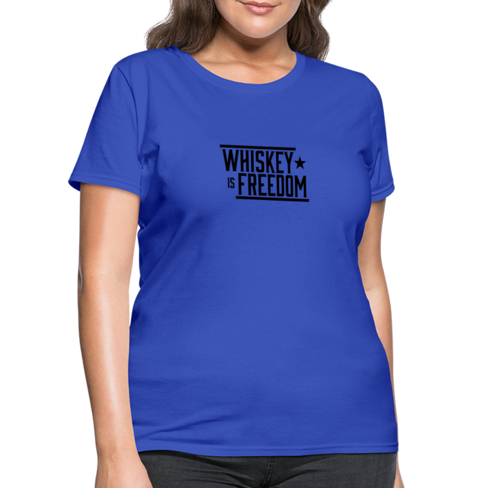 Whiskey is Freedom | Women's Tee - royal blue