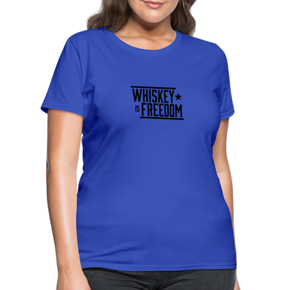 Whiskey is Freedom | Women's Tee - royal blue