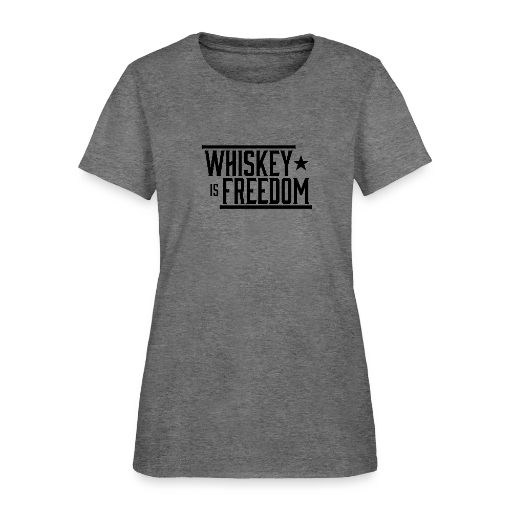 Whiskey is Freedom | Women's Tee - graphite heather
